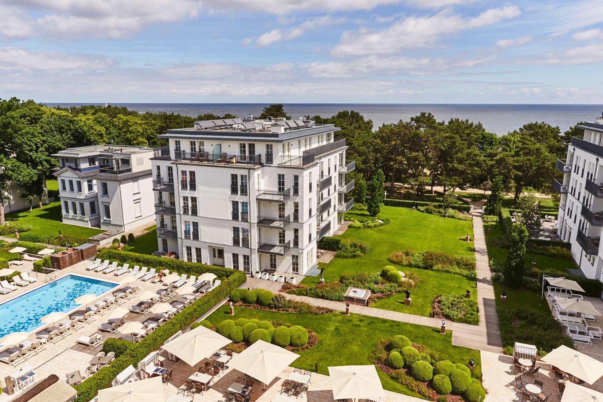 Steigenberger Grandhotel & Spa Heringsdorf Exteriör bild Aerial view of the Baltic Sea